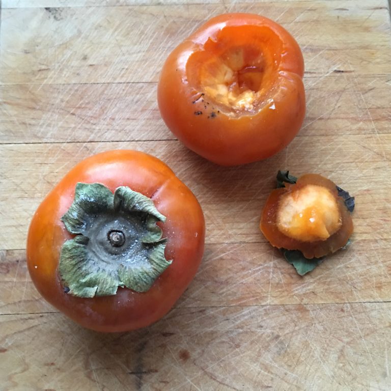 Ricotta Custards with Persimmon-Ginger Compote