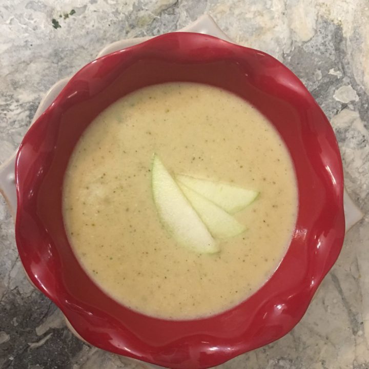 Brie and Apple Soup