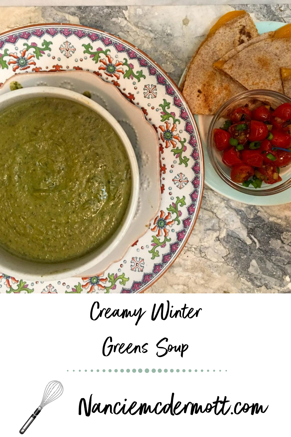 Creamy Winter Greens Soup