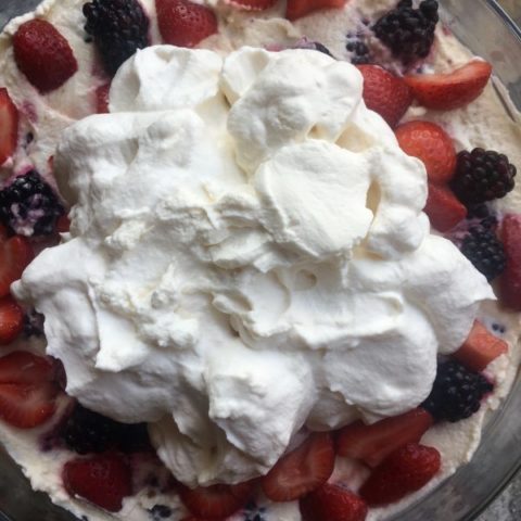 Summer Berry Trifle #summerdessertweek