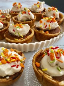 Pumpkin Pie Minis with Brown Sugar Whipped Cream